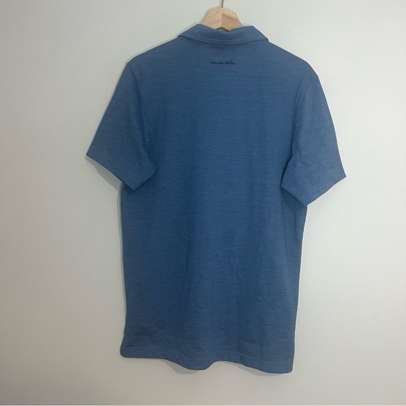 Travis Matthew “Cerveza” Heathered Blue Golf Polo Medium - Picture 5 of 6